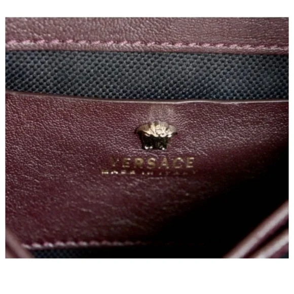 Versace Metallic Crossbody Inserts Leather Bag
